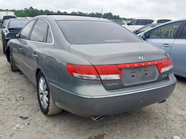 KMHFC46F96A113903 - 2006 HYUNDAI AZERA SE GREEN photo 3