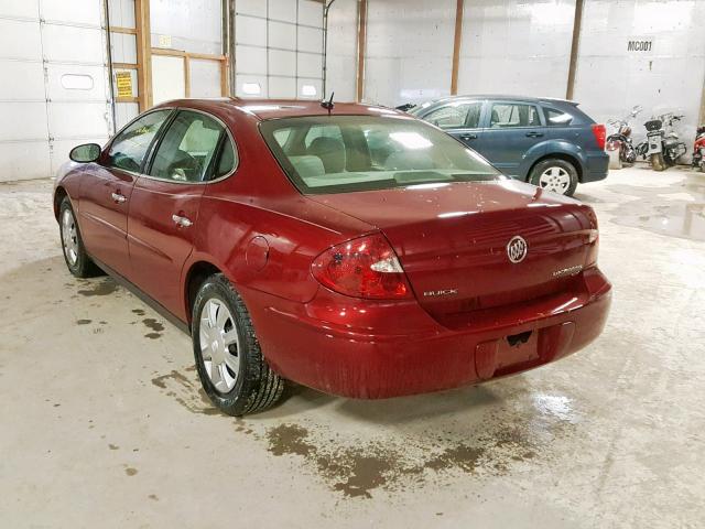 2G4WC582471155326 - 2007 BUICK LACROSSE C MAROON photo 3