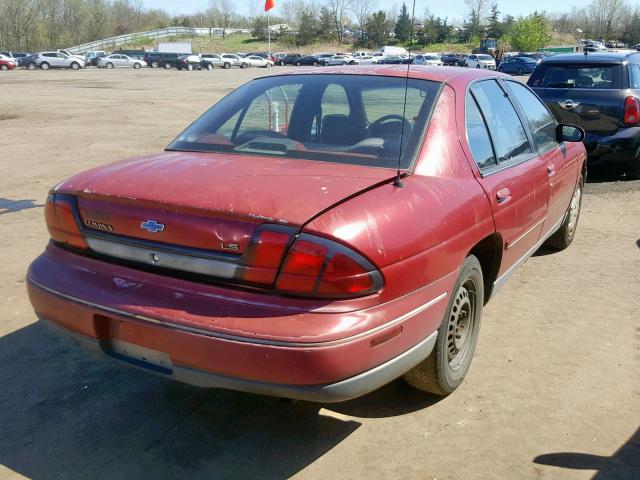 2G1WN52M9S1127760 - 1995 CHEVROLET LUMINA LS BURGUNDY photo 4