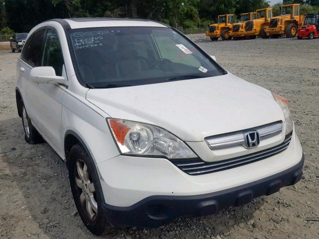 JHLRE48777C008237 - 2007 HONDA CR-V EXL WHITE photo 1