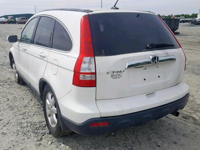 JHLRE48777C008237 - 2007 HONDA CR-V EXL WHITE photo 3