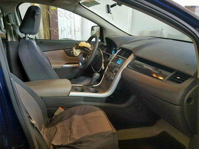 2FMDK3GC0BBA20663 - 2011 FORD EDGE SE BLUE photo 5