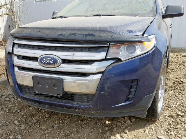 2FMDK3GC0BBA20663 - 2011 FORD EDGE SE BLUE photo 9