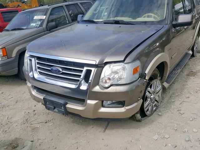 1FMEU74E06UA88795 - 2006 FORD EXPLORER E GRAY photo 9