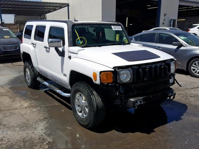 5GTDN13E478190180 - 2007 HUMMER H3 WHITE photo 1