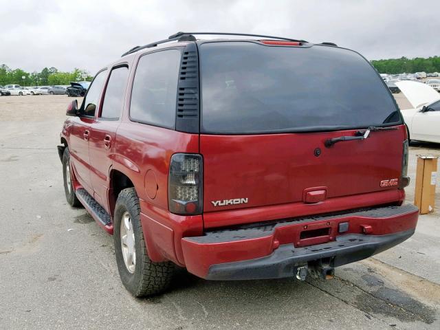 1GKEK63U34J294418 - 2004 GMC YUKON DENA RED photo 3