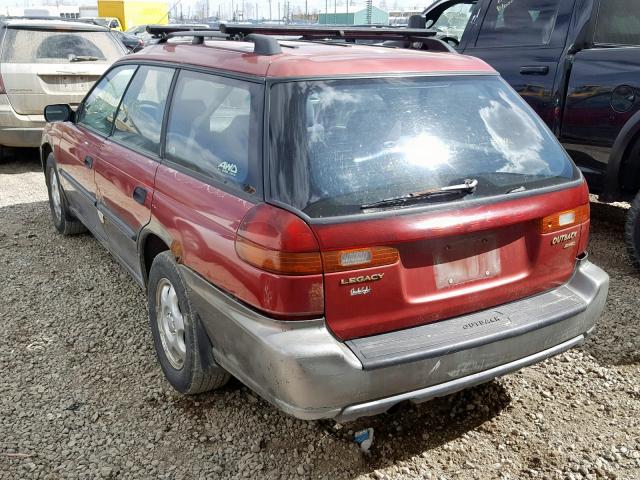 4S3BG685XV7652596 - 1997 SUBARU LEGACY OUT RED photo 3