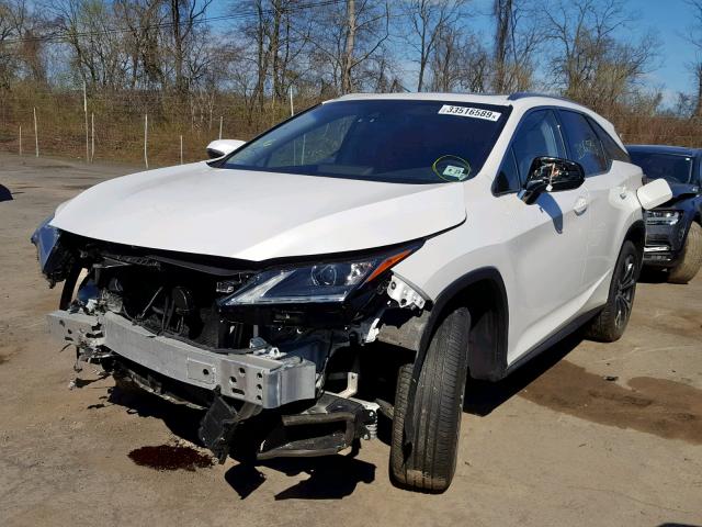 JTJDZKCA8J2003190 - 2018 LEXUS RX 350 L WHITE photo 2