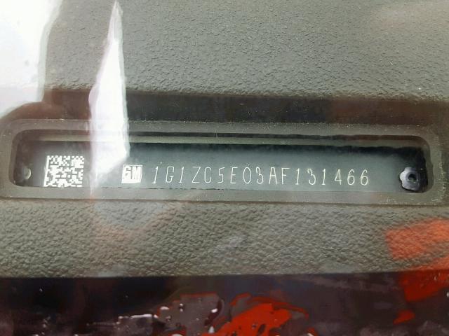 1G1ZC5E03AF131466 - 2010 CHEVROLET MALIBU 1LT 金色 照片 10