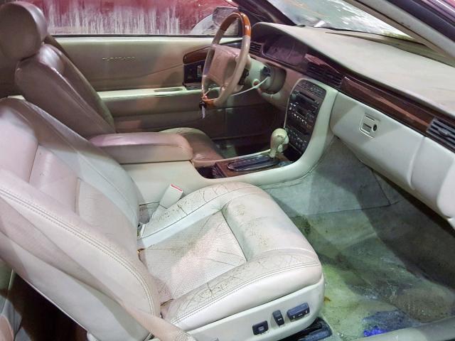 1G6ET12981B108860 - 2001 CADILLAC ELDORADO T MAROON photo 5