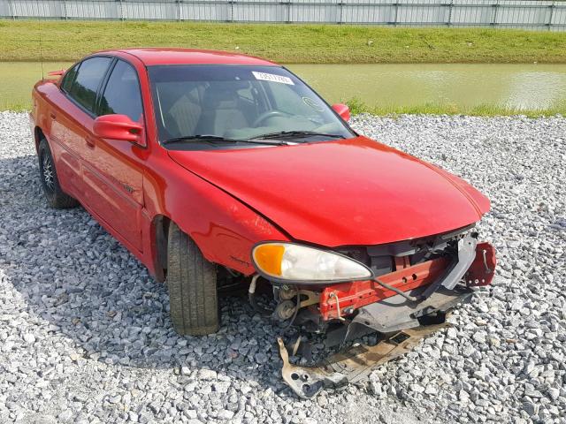 1G2NW52EXYC550721 - 2000 PONTIAC GRAND AM G RED photo 1