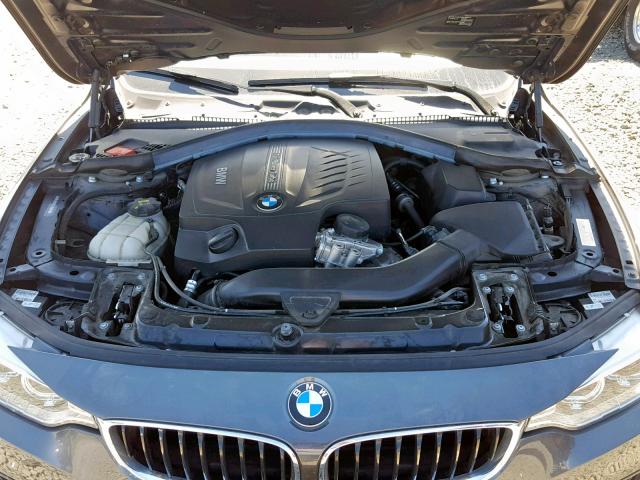WBA3R5C50EK188048 - 2014 BMW 435 XI GRAY photo 7
