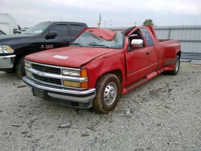 2GCHC39N8N1107092 - 1992 CHEVROLET GMT-400 C3 RED photo 2