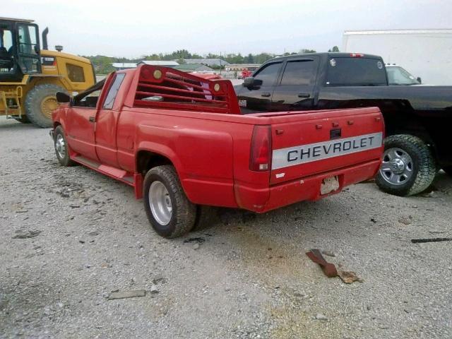 2GCHC39N8N1107092 - 1992 CHEVROLET GMT-400 C3 RED photo 3