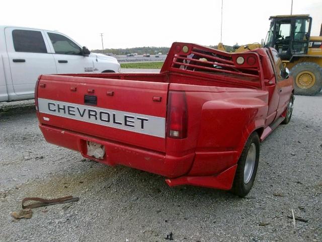 2GCHC39N8N1107092 - 1992 CHEVROLET GMT-400 C3 RED photo 4