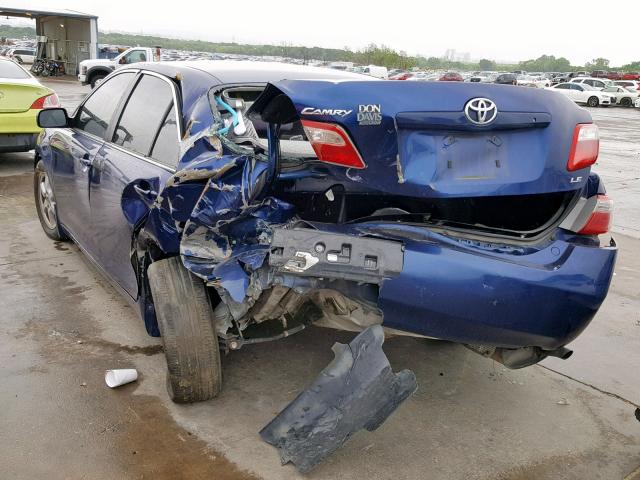 4T4BE46K28R038667 - 2008 TOYOTA CAMRY CE BLUE photo 3