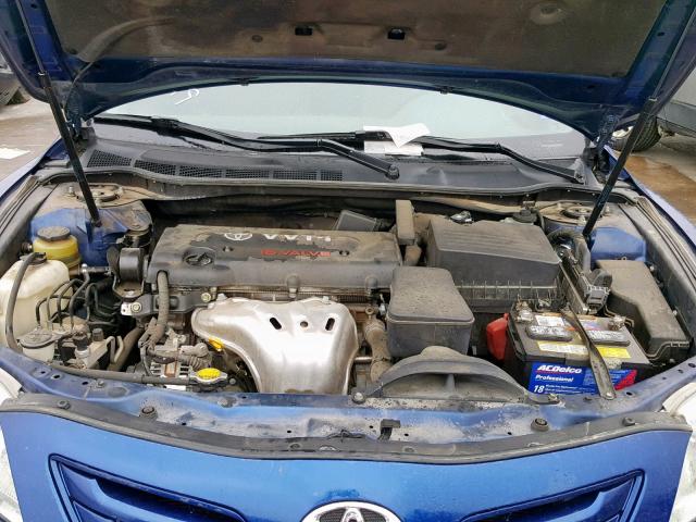 4T4BE46K28R038667 - 2008 TOYOTA CAMRY CE BLUE photo 7