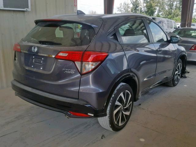 3CZRU6H1XKG707241 - 2019 HONDA HR-V SPORT CHARCOAL photo 4