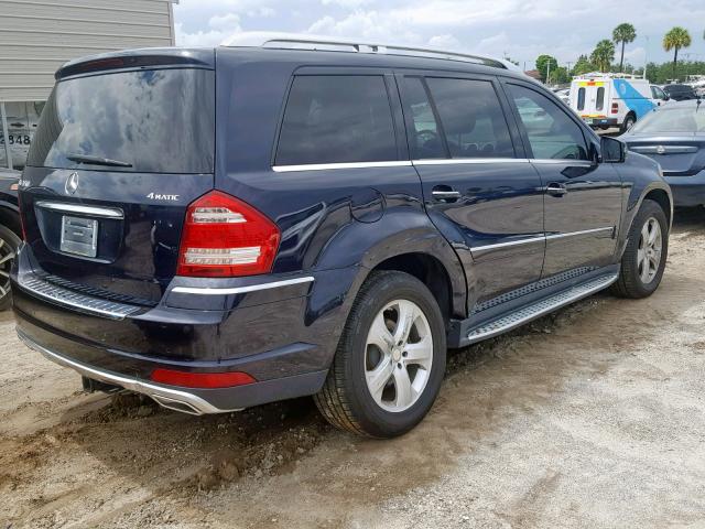 4JGBF7BE5CA792553 - 2012 MERCEDES-BENZ GL 450 4MA BLUE photo 4