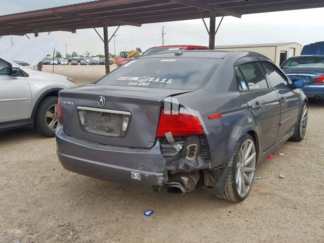 19UUA66296A064150 - 2006 ACURA 3.2TL GRAY photo 4