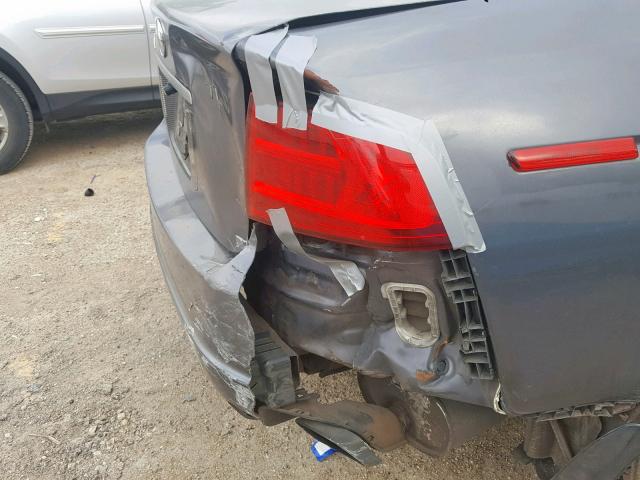 19UUA66296A064150 - 2006 ACURA 3.2TL GRAY photo 9