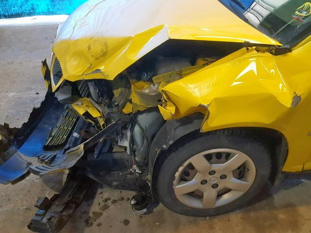 1G2AL18H397201010 - 2009 PONTIAC G5 YELLOW photo 10