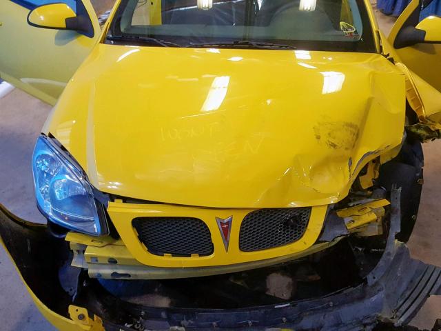 1G2AL18H397201010 - 2009 PONTIAC G5 YELLOW photo 7