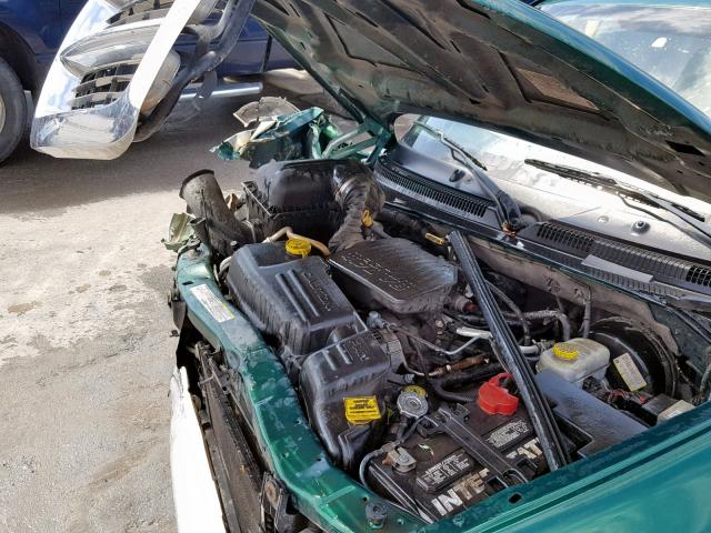 1D7HG48N64S504364 - 2004 DODGE DAKOTA QUA GREEN photo 7