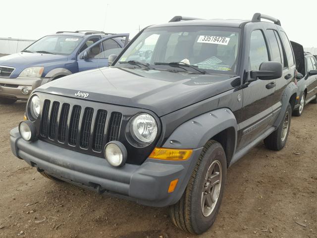 1J4GL38K16W191330 - 2006 JEEP LIBERTY RE BLACK photo 2