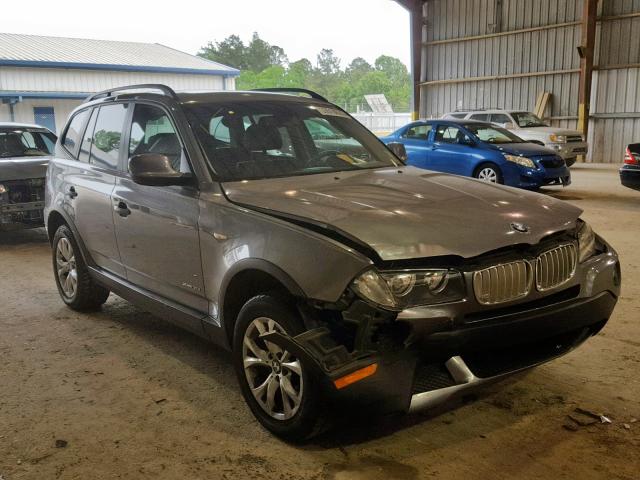 WBXPC9C45AWJ37610 - 2010 BMW X3 XDRIVE3 GRAY photo 1