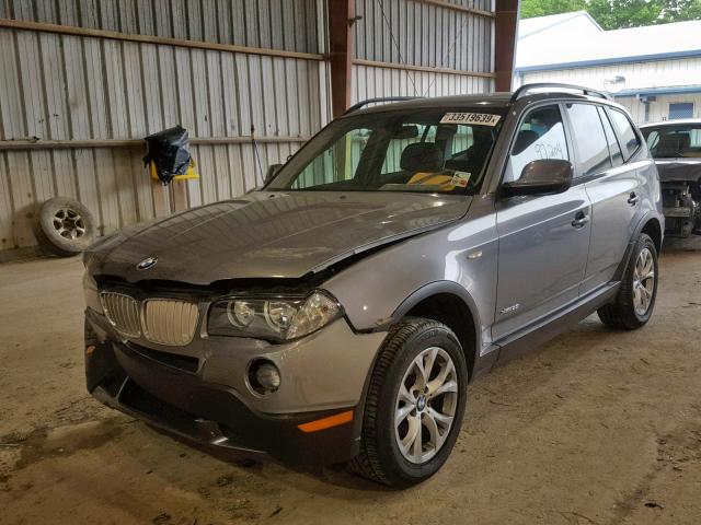 WBXPC9C45AWJ37610 - 2010 BMW X3 XDRIVE3 GRAY photo 2