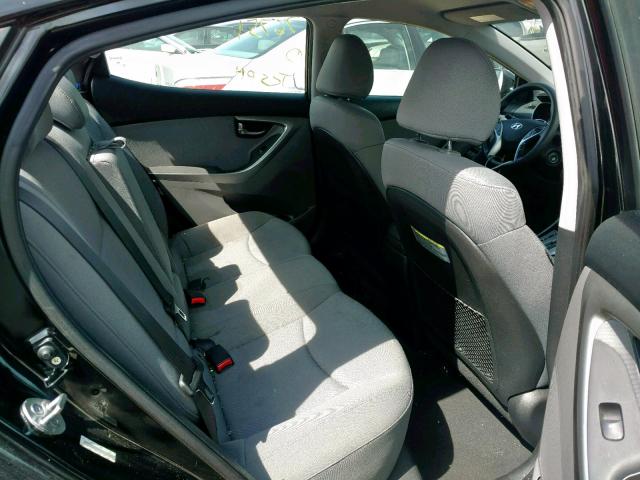 KMHDH4AE6BU109159 - 2011 HYUNDAI ELANTRA GL BLACK photo 6