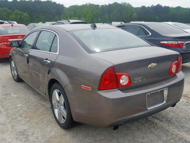 1G1ZF5E71CF315117 - 2012 CHEVROLET MALIBU 3LT ყავისფერი ფოტო 3