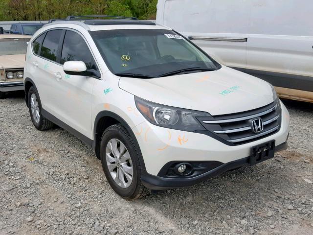 5J6RM3H70EL022580 - 2014 HONDA CR-V EXL WHITE photo 1