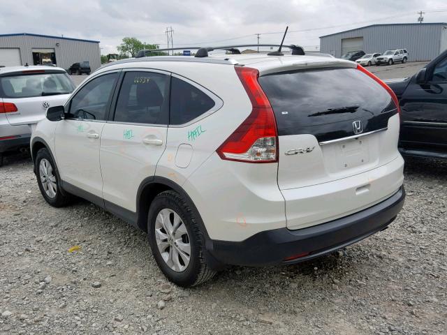 5J6RM3H70EL022580 - 2014 HONDA CR-V EXL WHITE photo 3