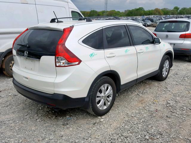 5J6RM3H70EL022580 - 2014 HONDA CR-V EXL WHITE photo 4