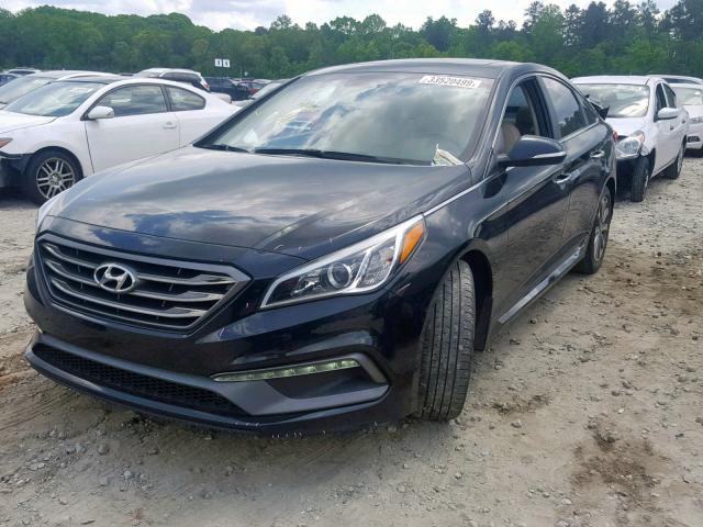 5NPE34AF1GH375769 - 2016 HYUNDAI SONATA SPO GRAY photo 2