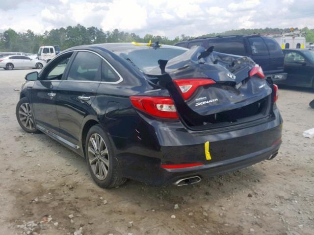 5NPE34AF1GH375769 - 2016 HYUNDAI SONATA SPO GRAY photo 3