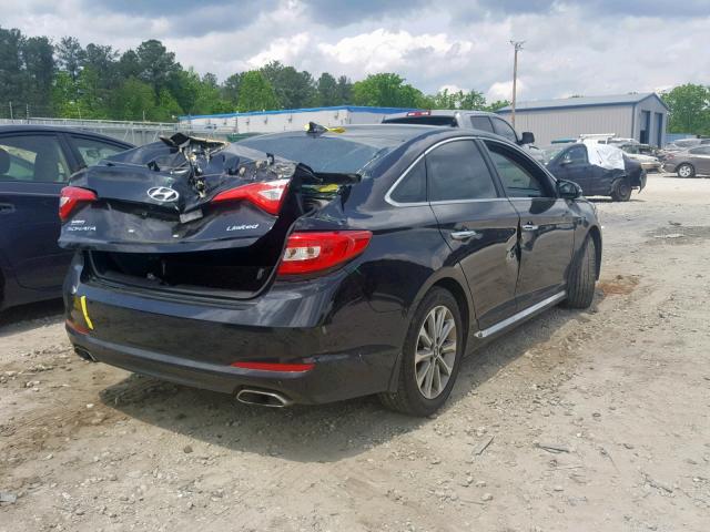 5NPE34AF1GH375769 - 2016 HYUNDAI SONATA SPO GRAY photo 4