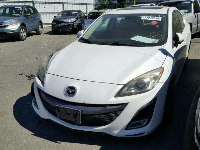 JM1BL1S53A1250195 - 2010 MAZDA 3 S WHITE photo 2