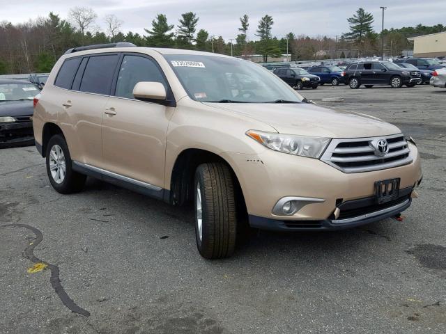 5TDBK3EH5CS128027 - 2012 TOYOTA HIGHLANDER TAN photo 1