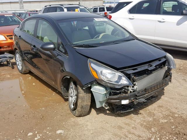 KNADM4A3XD6180836 - 2013 KIA RIO LX BLACK photo 1