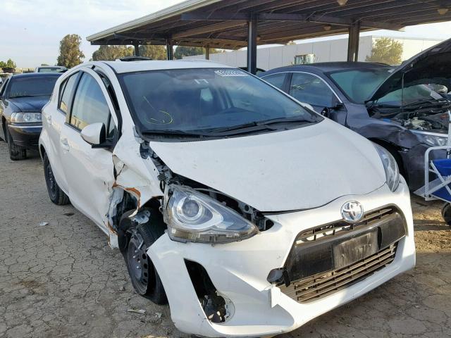 JTDKDTB39F1577053 - 2015 TOYOTA PRIUS C WHITE photo 1