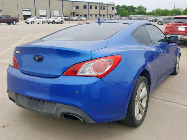 KMHHU6KH2BU047275 - 2011 HYUNDAI GENESIS CO BLUE photo 4