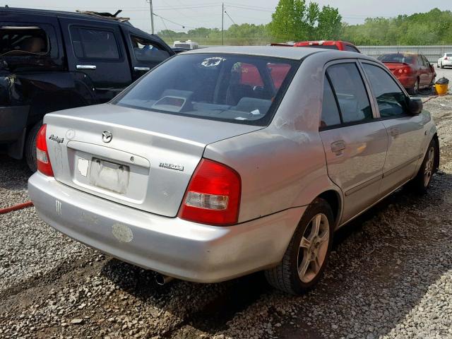 JM1BJ225730136348 - 2003 MAZDA PROTEGE DX SILVER photo 4