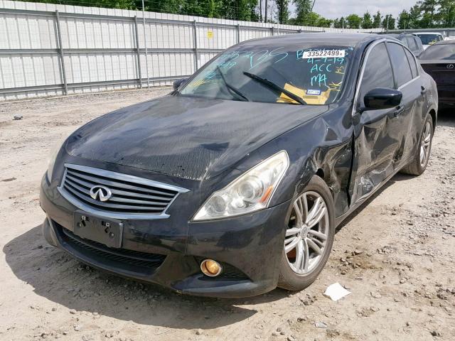 JN1CV6AP2CM625397 - 2012 INFINITI G37 BASE BLACK photo 2