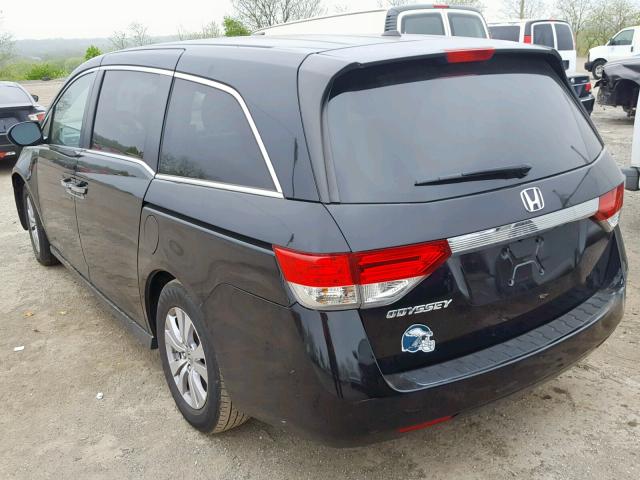 5FNRL5H62FB071053 - 2015 HONDA ODYSSEY EX BLACK photo 3