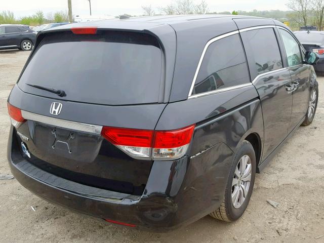 5FNRL5H62FB071053 - 2015 HONDA ODYSSEY EX BLACK photo 4