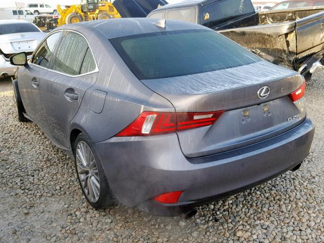 JTHBF1D26E5026474 - 2014 LEXUS IS 250 GRAY photo 3