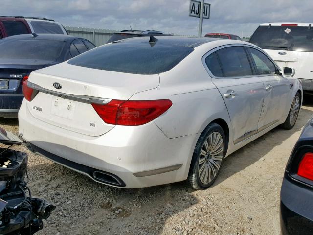 KNALW4D40F6022213 - 2015 KIA K900 WHITE photo 4